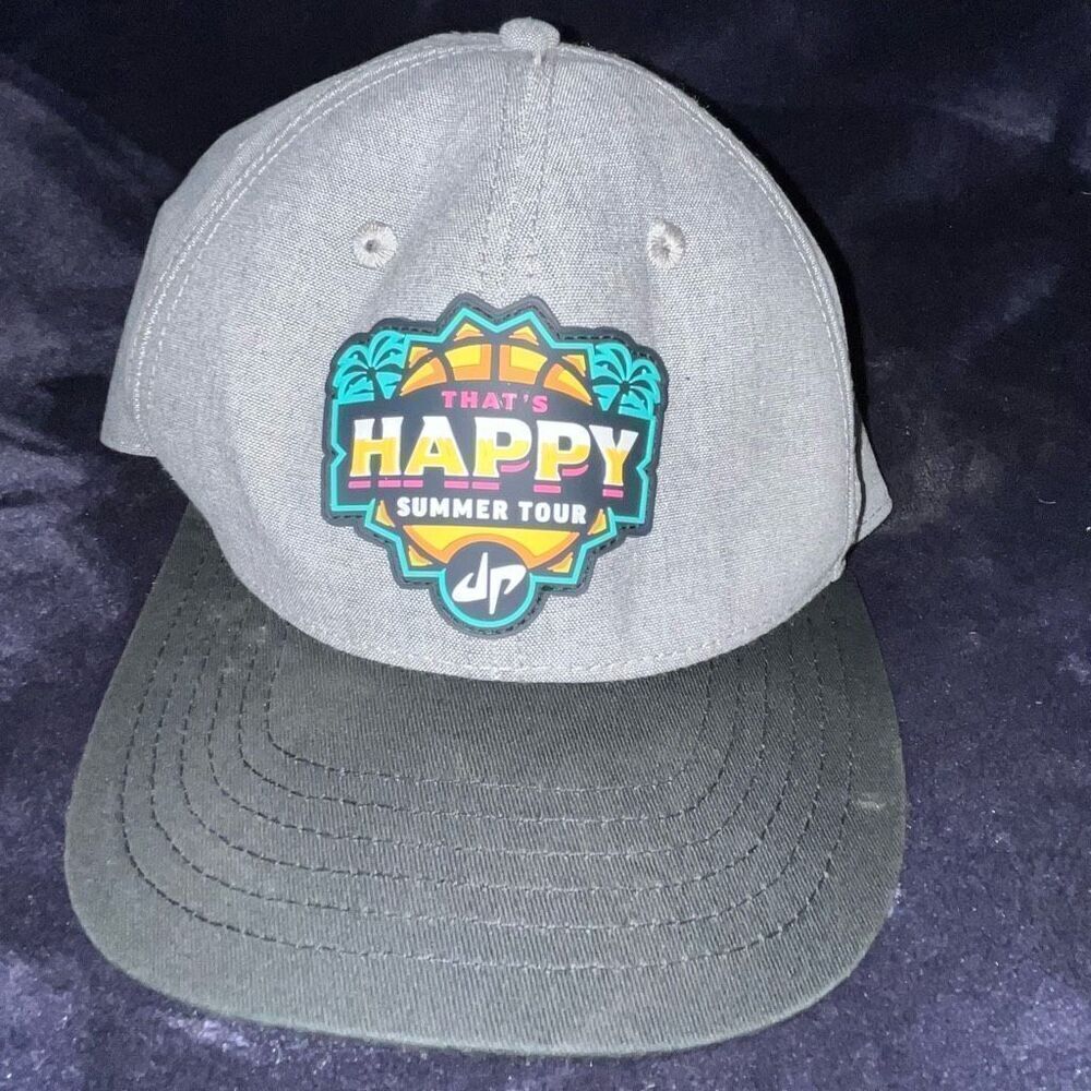 Dude Perfect That’s Happy‎ Summer Tour SnapBack Baseball Cap Gray Adjustable
